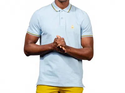 Eight X Diego Frog Gold Edition Polo In Blue