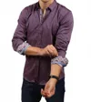 Eight X Digital Pattern Button Down Shirt In Multi In Purple