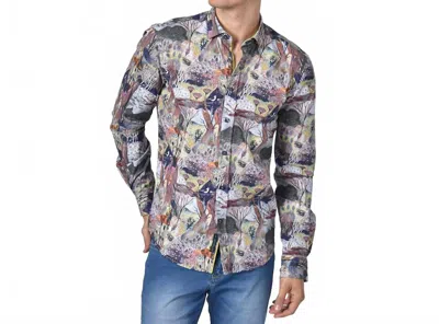 Eight X Earthy Forest Button Down Shirt In Multi In Animal Print
