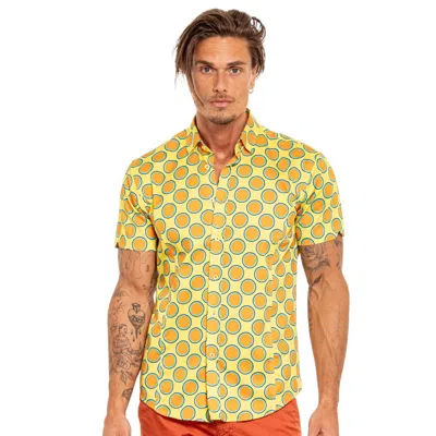Eight X Eternal Sunshine Short Sleeve Button Down Shirt In Yellow