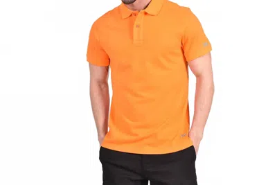 Eight X Ex Logo Polo In Orange