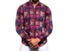 Eight X Floating Skulls Button Down Shirt In Multi In Multi