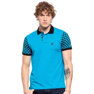 Eight X Frog Chicane Polo In Blue