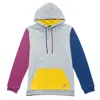 Eight X Frog Color Block Leisure Hoodie - Grey In Gray