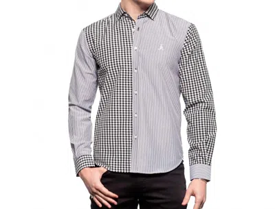 Eight X Frog Duality Button Down Shirt In Grey In Multi