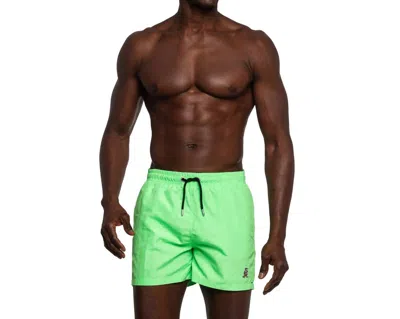 Eight X Frog Swim Trunks In Neon Green