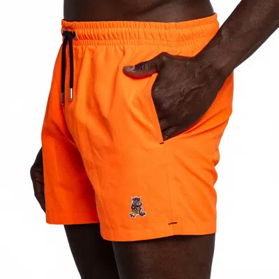 Eight X Frog Swim Trunks In Neon Orange