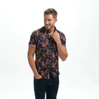 Eight X Garden Print Short Sleeve Shirt In Multi