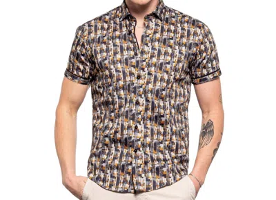 Eight X Golden Glitch Short Sleeve Shirt In Multi