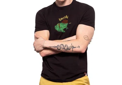 Eight X Howdy Graphic T-shirt In Black In Animal Print