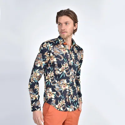 Eight X Iris And Dragon Button Down Shirt In Multi