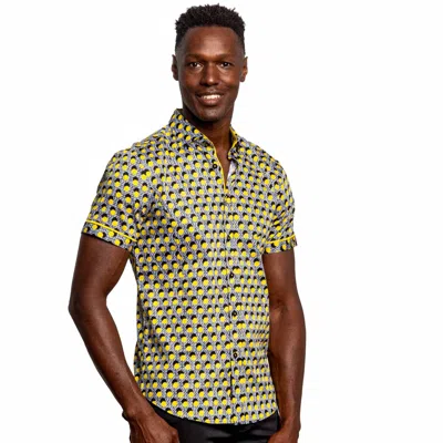 Eight X Lemon Drop Short Sleeve Shirt In Yellow In Green