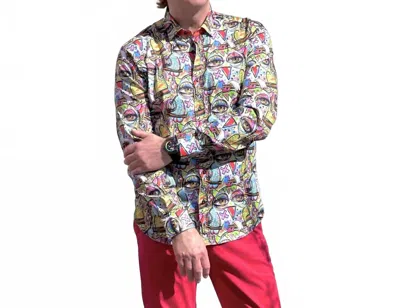 Eight X London Calling Pm Edition Button Down Shirt In Multi