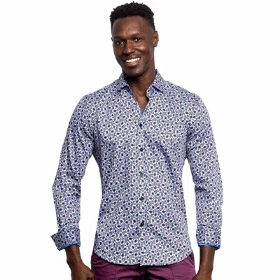 Eight X Memphis Medley Button Down Shirt In Multi In Blue