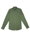 Eight X Men's 100% Linen Button Long Sleeve Button Down Shirt - Green In Green