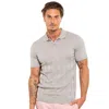 Eight X Men's Argyle Knit Polo - Grey
