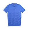 Eight X Men's Argyle Knit Polo - Royal Blue In Blue