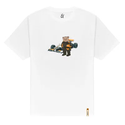 Eight X Men's Bear Turismo Graphic T-shirt In White