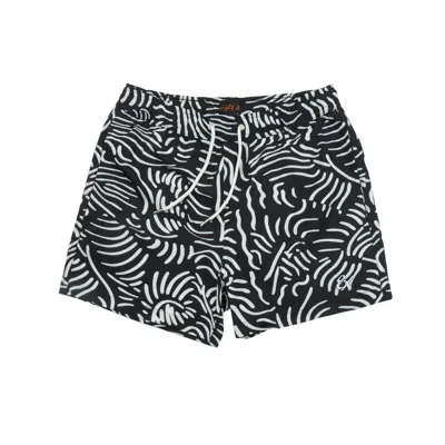 Eight X Men's Black Outline Swim Trunks