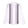 Eight X Men's Black / White Relay Button Down Shirt In Black/white