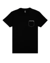 Eight X Men's Black Zip It Graphic T-shirt In Black