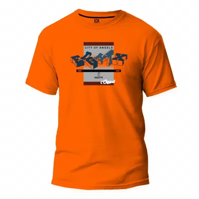 Eight X Men's Blocks Street T-shirt In Orange