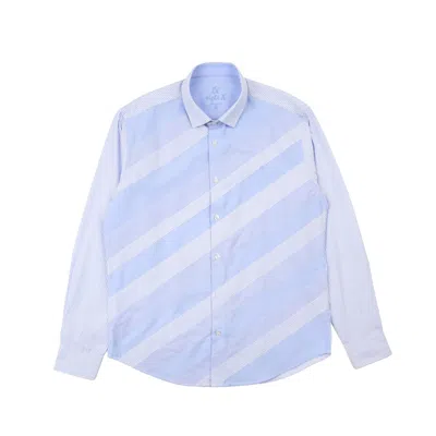 Eight X Men's Blue Driftline Long Sleeve Button Down Shirt