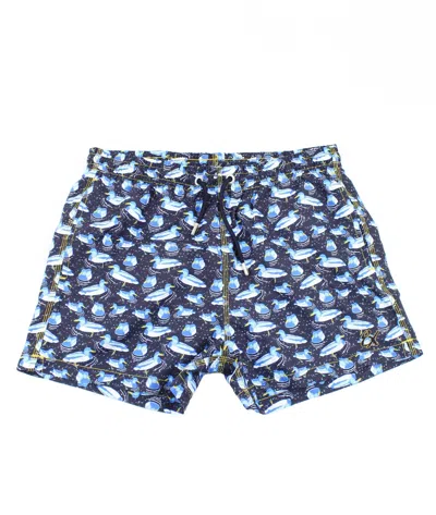Eight X Men's Blue Duck Swim Trunks
