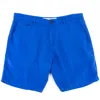 Eight X Men's Blue Linen Slim Fit Shorts