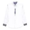 Eight X Men's Blue / White Down The Line Button Up Shirt In Blue/white