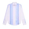 Eight X Men's Blue / White Downstream Button Down Shirt In Blue/white