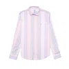 Eight X Men's Blue / White / Pink Dad's Striped Button Down Shirt In Blue/white/pink