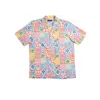 Eight X Men's Blue / Yellow / Orange Tesserae Button Up Short Sleeve