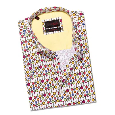 Eight X Men's Candy Shoppe Short Sleeve Button Down Shirt In Animal Print