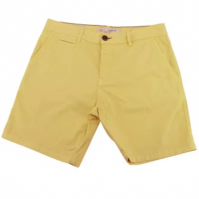 Eight X Men's Chino Shorts In Yellow In Green
