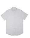 Eight X Men's Classic Linen Short Sleeve Button Down Shirt - White In White