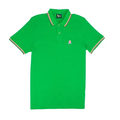 Eight X Men's Corsica Frog Slim Fit Polo - Green
