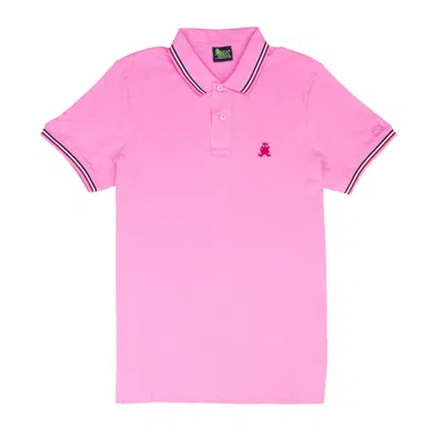 Eight X Men's Corsica Frog Slim Fit Polo - Pink