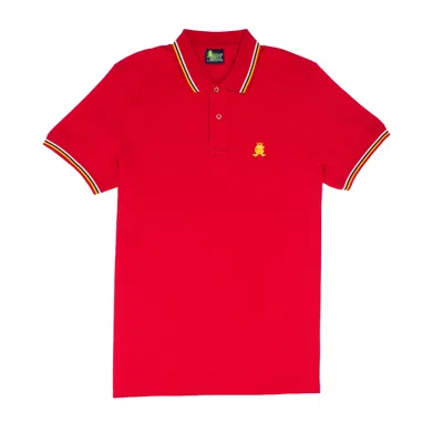 Eight X Men's Corsica Frog Slim Fit Polo - Red