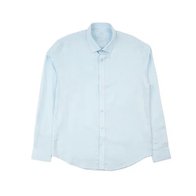 Eight X Men's Essential Linen Long Sleeve Button Down Shirt - Light Blue