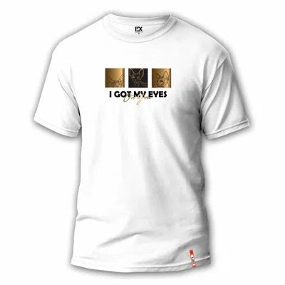 Eight X Men's Eyes On You Street T-shirt In White