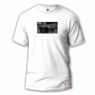 Eight X Men's Faster Than Ferrari Street T-shirt In White In Multi