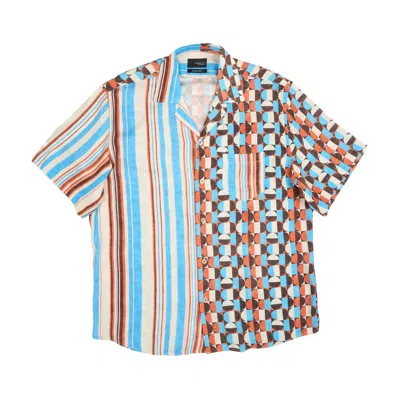 Eight X Men's Gold Coast Relaxed Fit Short Sleeve Shirt In Blue