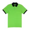 Eight X Men's Green Polo With Double Sided Navy & Fuchsia Paisley Print Collar In Green