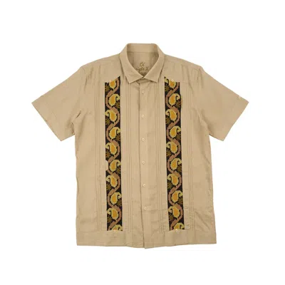 Eight X Men's Green Riviera Short Sleeve Button Up Shirt In Multi