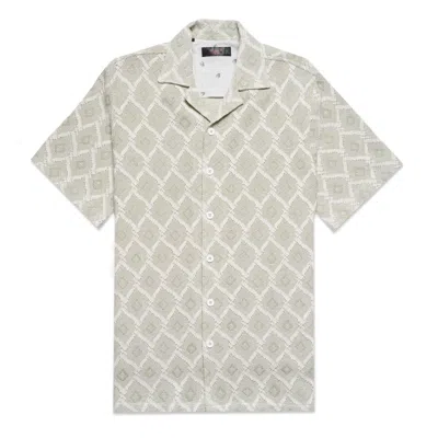 Eight X Men's Green / White On The Fence Short Sleeve Shirt + Shorts Matching Set In Green/white