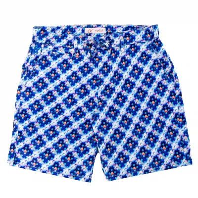 Eight X Men's Hovercraft Printed Shorts In Blue