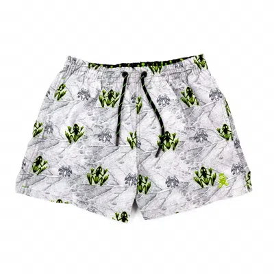 Eight X Men's Kahe Swim Trunks In Grey In Multi