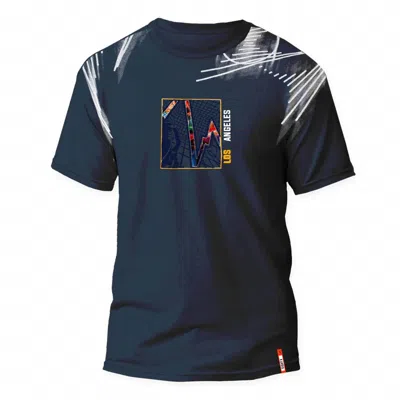 Eight X Men's La Boom Street T-shirt In Navy In Multi