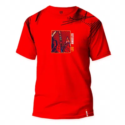 Eight X Men's La Boom Street T-shirt In Red In Multi